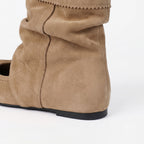 The Dual Stride Slouchy Suede Ballet-Booties