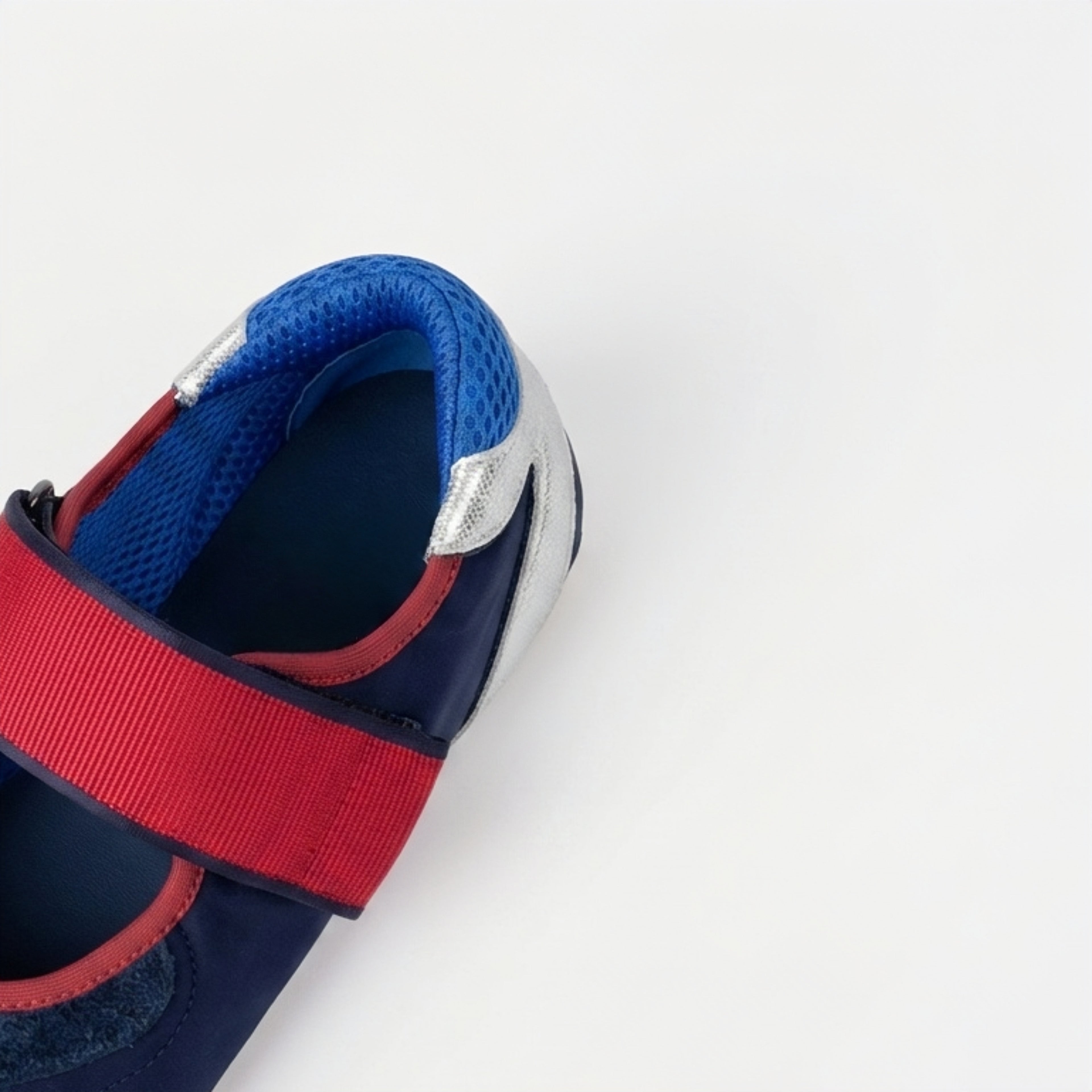 The Dual Stride Blue square-toe Mary Jane flats