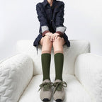 The Dual Stride Women's Green Retro Comfortable Sneakers