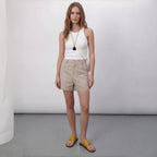 The Dual Stride Yellow Calfskin Thong Sandals