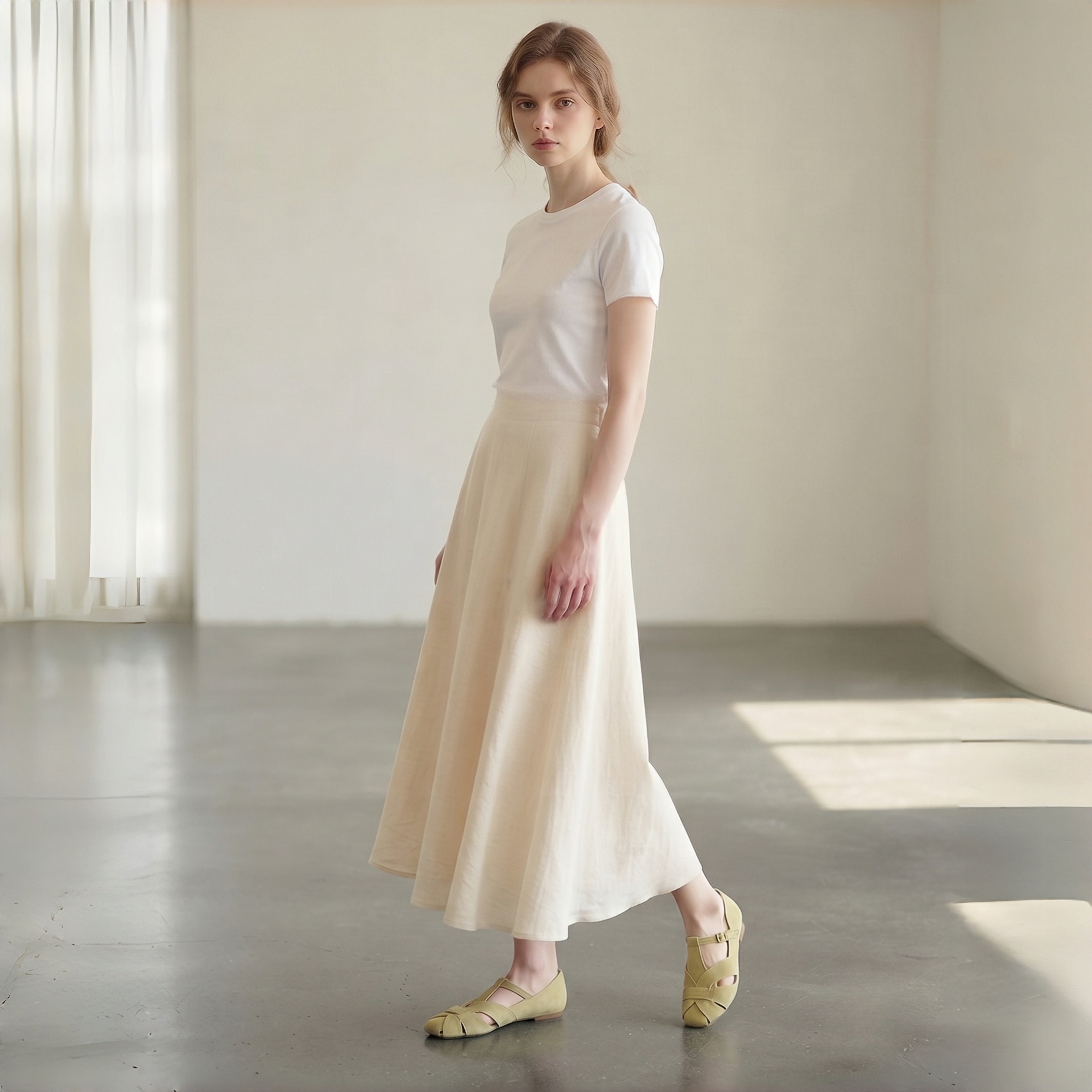 The Dual Stride Chic Suede T-Strap Fisherman Flats