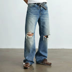 The Dual Stride Men‘s Retro Brown Suede Sneakers