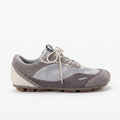 The Dual Stride Grey Square-Toe Minimalist Retro Trainer