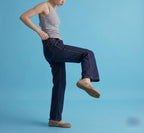 The Dual Stride Beige Tabi Flats