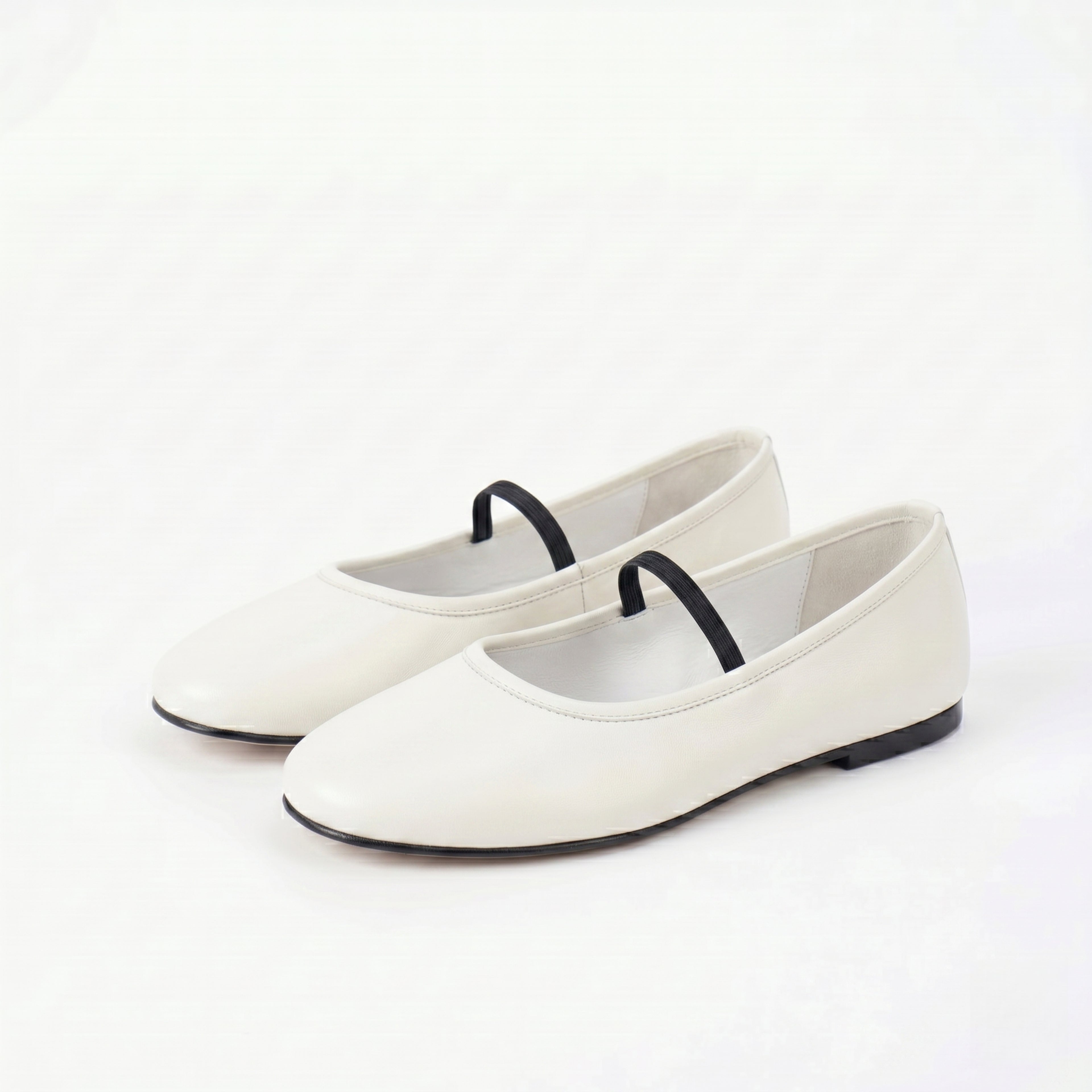 The Dual Stride White Minimalist Ballet Mary Jane