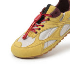 Las zapatillas deportivas casuales amarillas Dual Stride para mujer