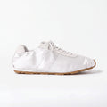 The Dual Stride Women‘s White Satin Ballet Trainers