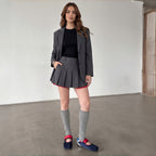 The Dual Stride Blue square-toe Mary Jane flats
