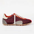 The Dual Stride Women's Casual Dark Red Sneakers