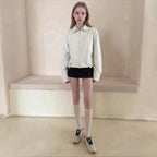 The Dual Stride Beige Retro Casual Sneakers