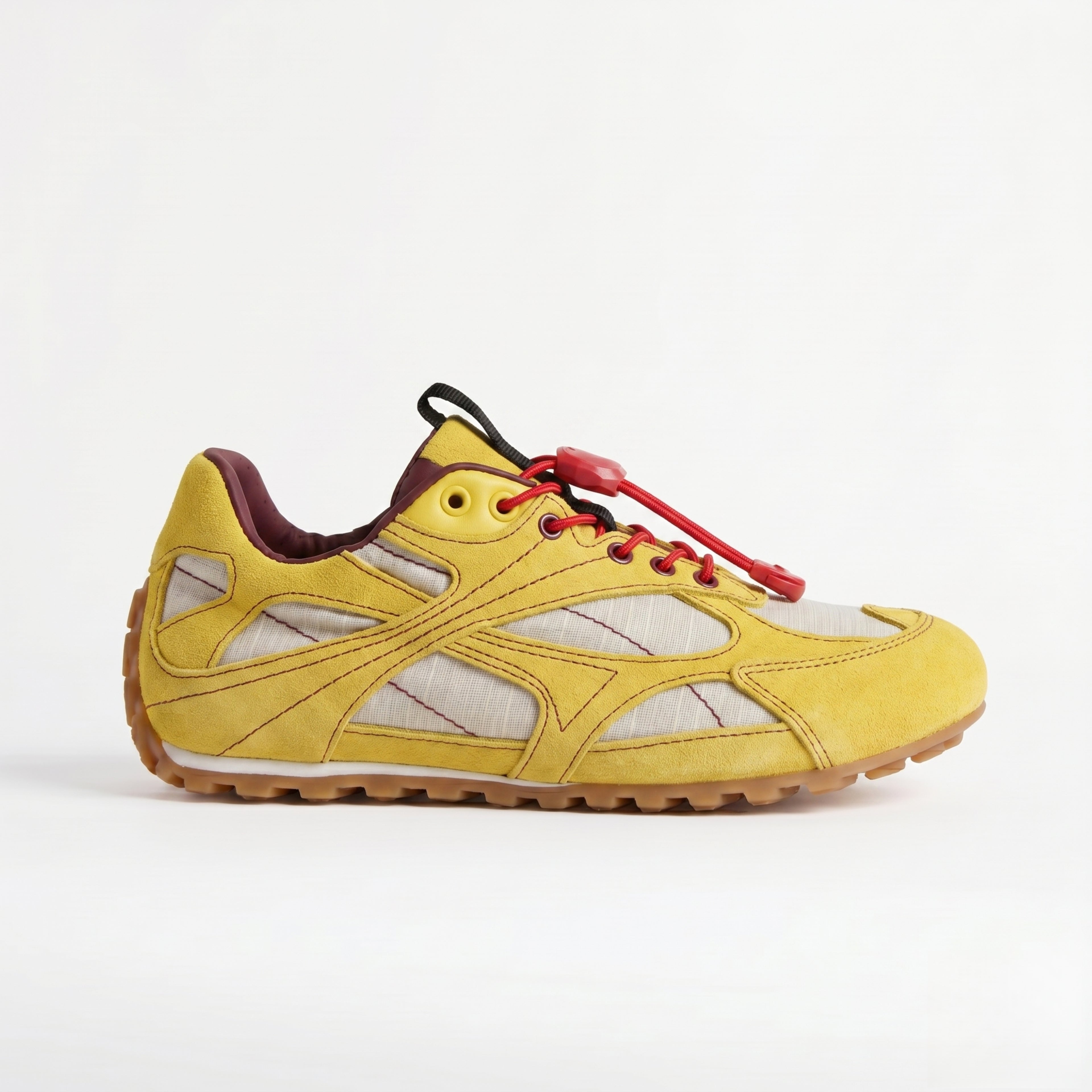 The Dual Stride Women's Yellow Casual Sneakers