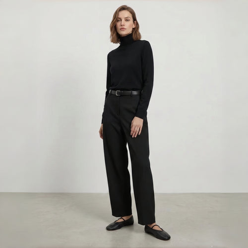 The Dual Stride Black Minimalist Ballet Mary Jane