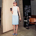 The Dual Stride Women Blue Tabi Flats