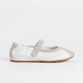 The Dual Stride White Mary Jane Sneaker Flat