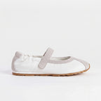 The Dual Stride White Mary Jane Sneaker Flat