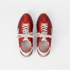 The Dual Stride Women's Casual Dark Red Sneakers