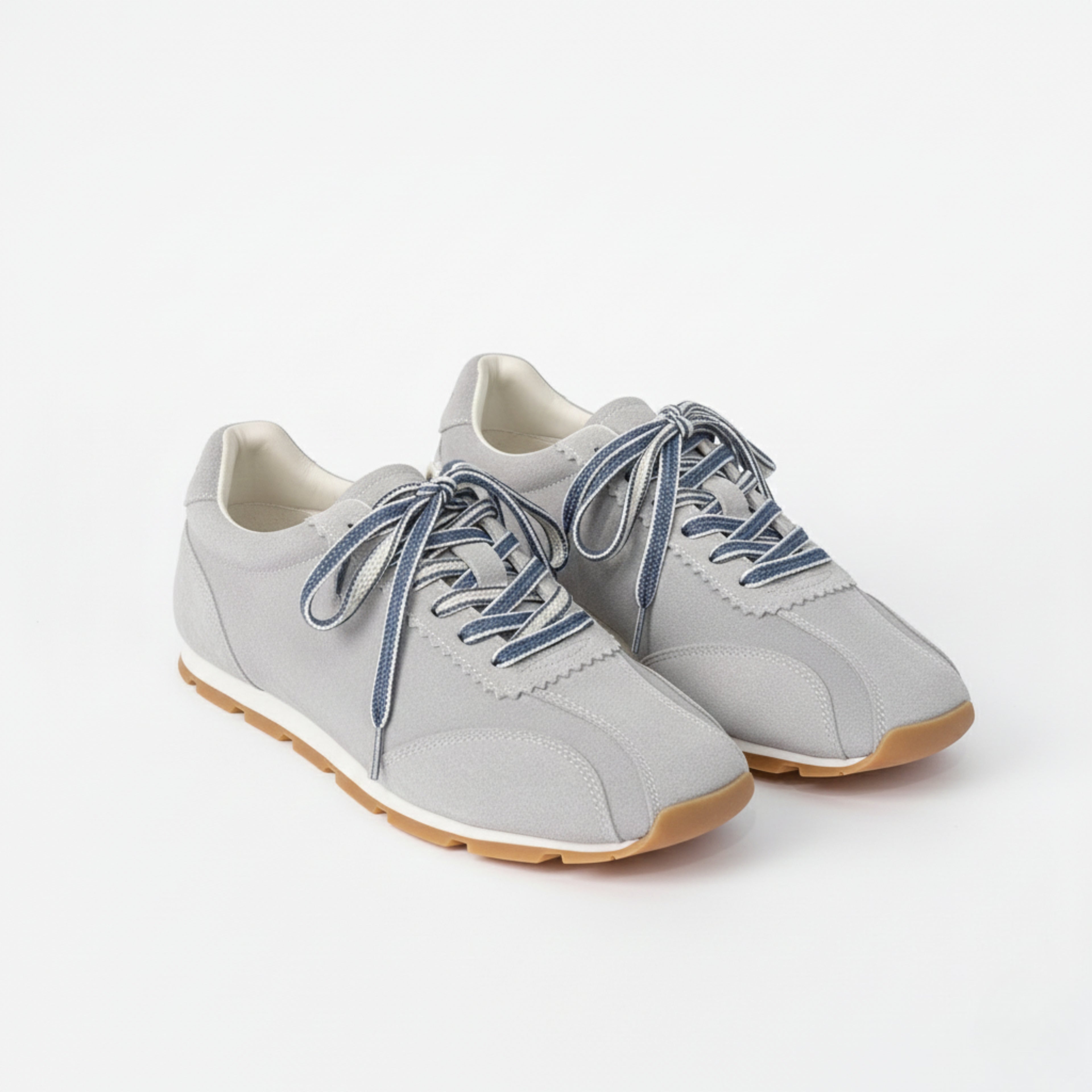 The Dual Stride Women's Casual Light Gey Sneakers