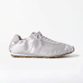 The Dual Stride Women‘s Gray Satin Ballet Trainers