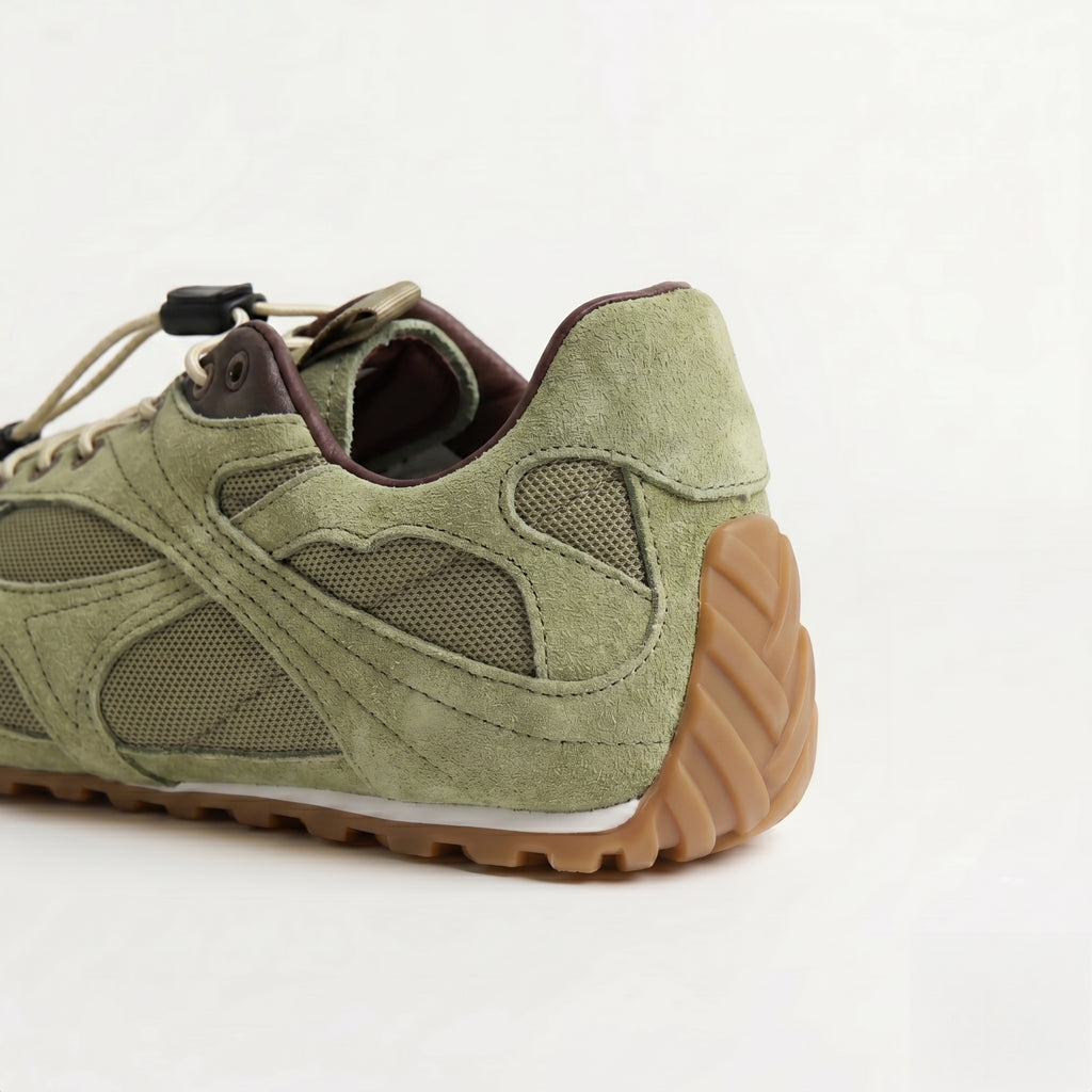 The Dual Stride Women's Oliver Green Casual Sneakers