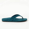 The Dual Stride Deep Teal  Premium Suede Thong Sandals