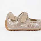 The Dual Stride Gold Rhinestone & Sequin Sporty Mary Janes
