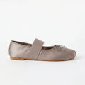 The Dual Stride Sliver Satin Mary Jane Ballet Flats