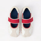 The Dual Stride White square-toe Mary Jane flats