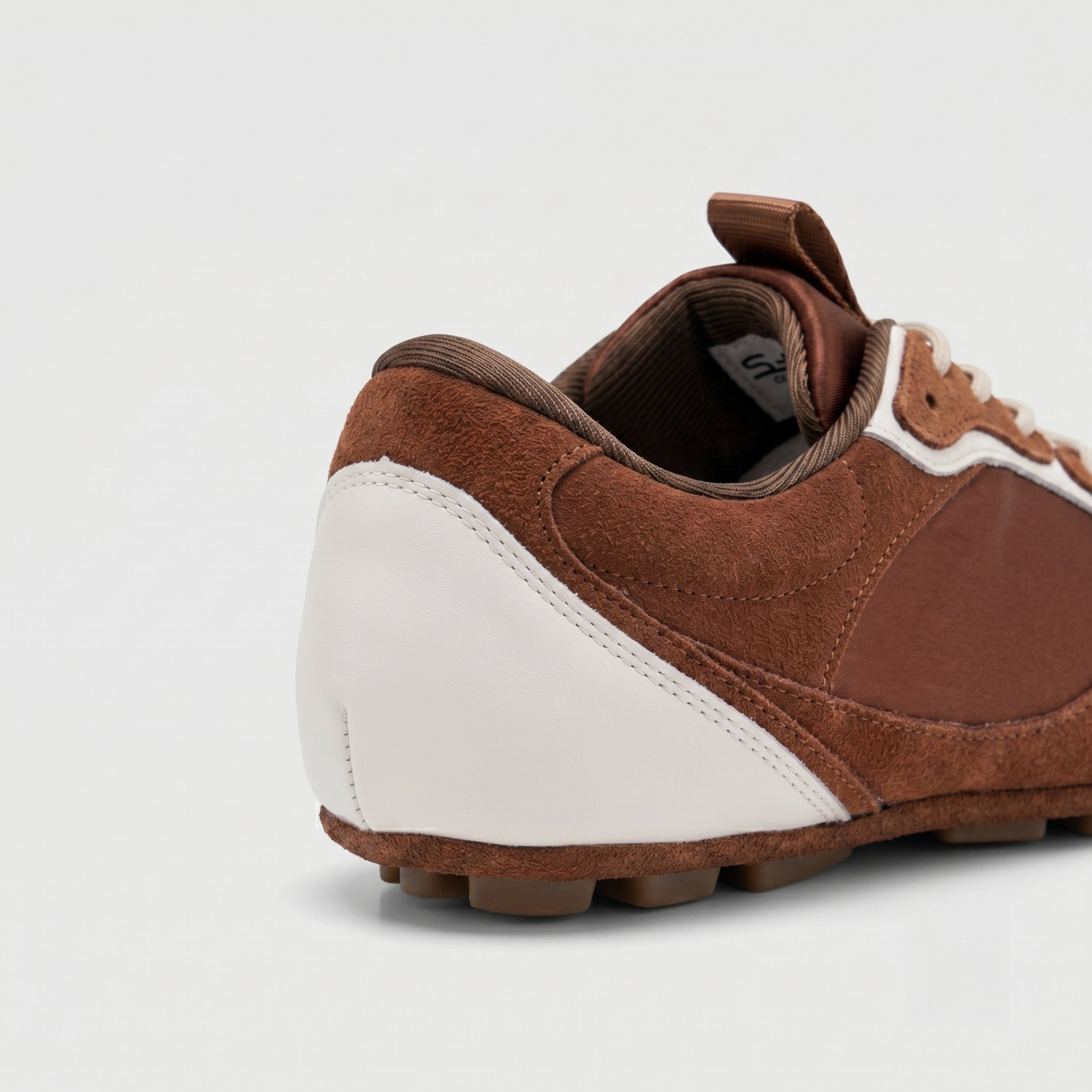 The Dual Stride Red Square-Toe Minimalist Retro Trainer