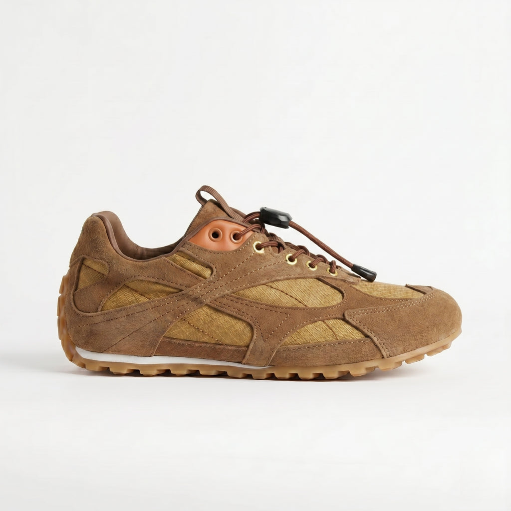 The Dual Stride Women's Brown Casual Sneakers
