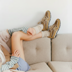 The Dual Stride Women‘s Retro Beige Suede Sneakers