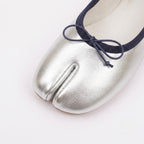 The Dual Strride Women's Silver Soft Tabi Flats