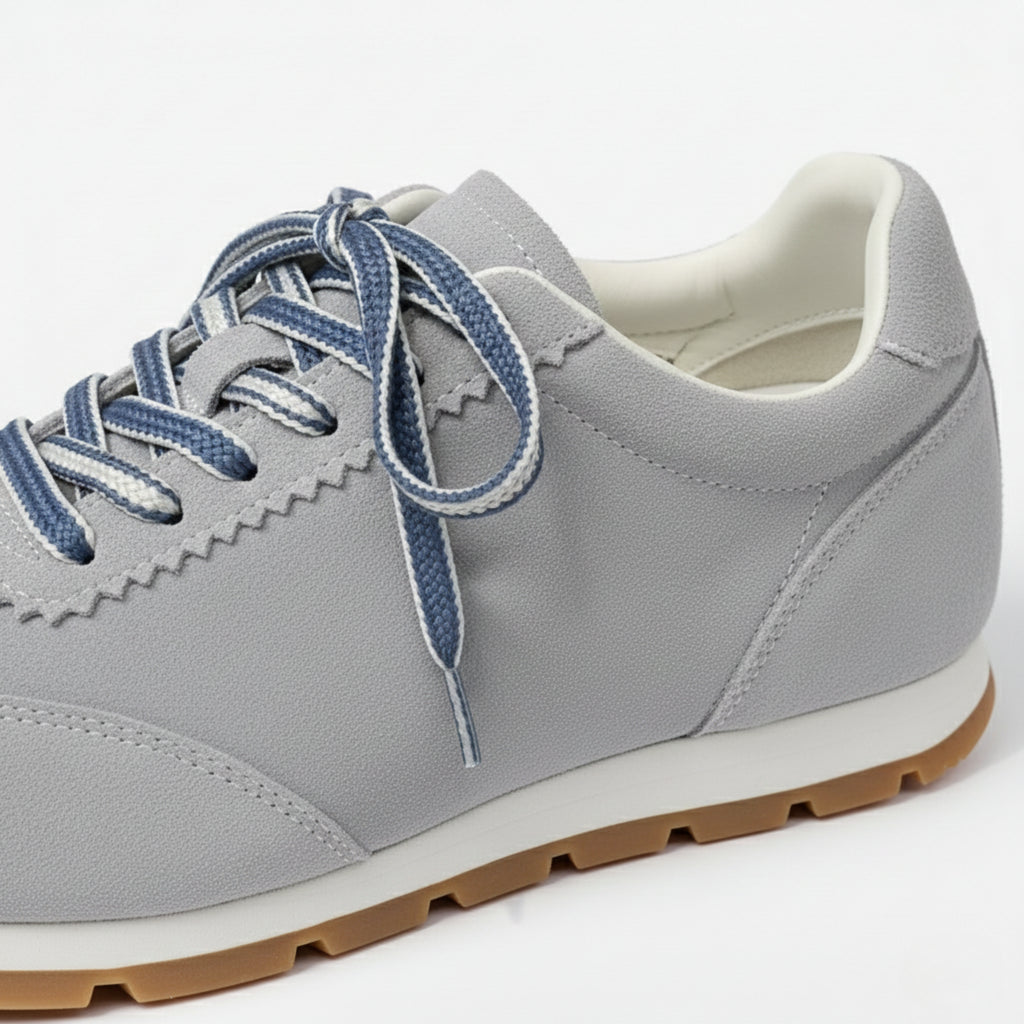 The Dual Stride Women's Casual Light Gey Sneakers