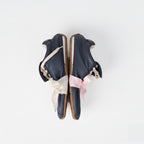 The Dual Stride Women's Navy blue Retro Genuine Leather Sneakers