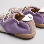 The Dual Stride Purple Casual Retro Low-Top Sneakers