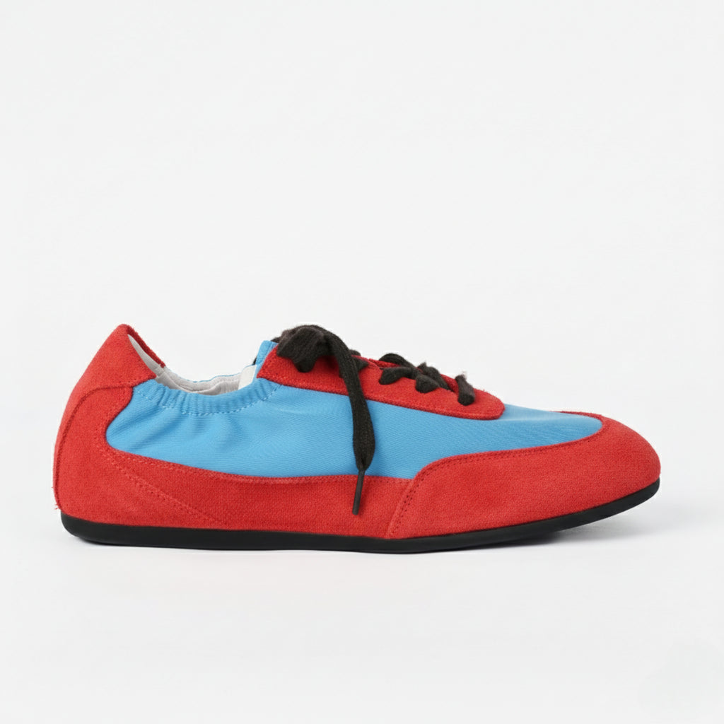 The Dual Stride Women‘s Color-Blocking Light Flat Sneakers