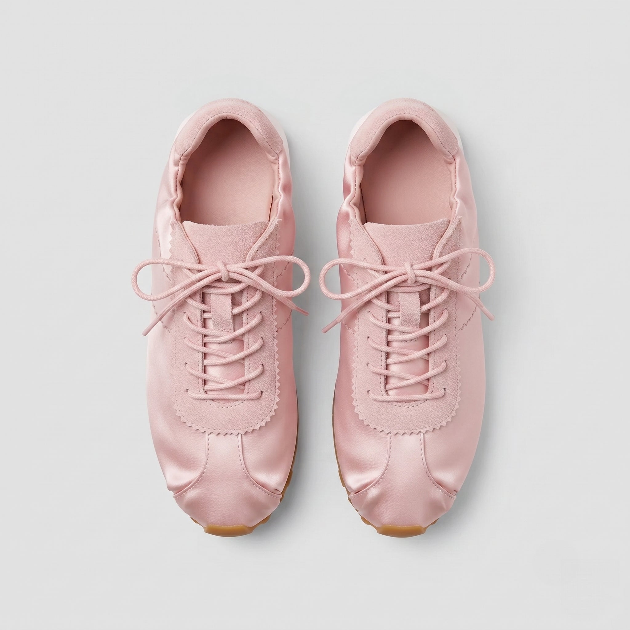 The Dual Stride Satin Ballet Trainer Sneakers