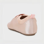 The Dual Stride Pink Satin Ballet Flats