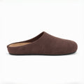 The Dual Stride Taupe Brown Suede Slip-On Mules