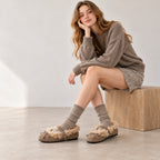The Dual Stride Cozy Shearling Mary Jane Flats
