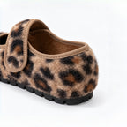 The Dual Stride Women's Leopard Print Fuzzy Mary Jane Flats