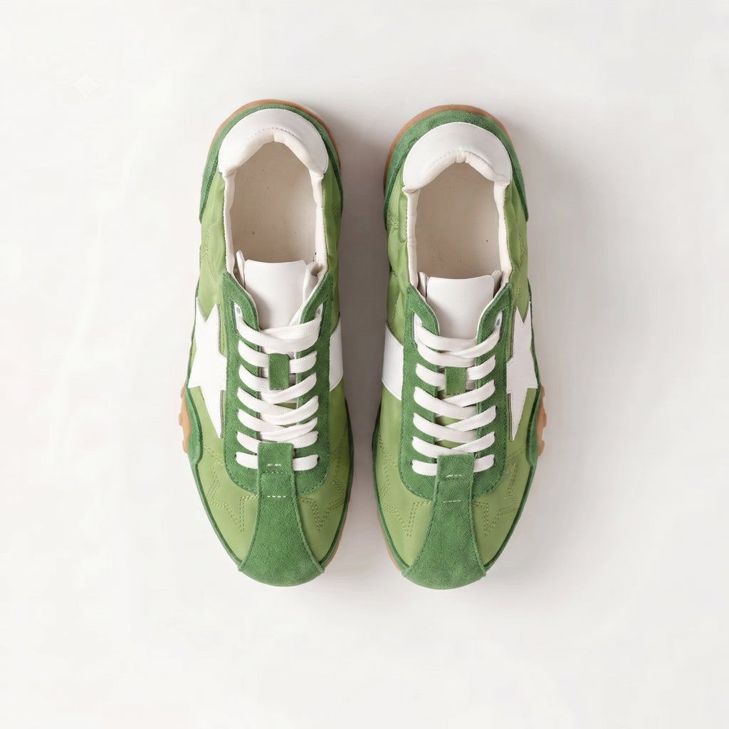 The Dual Stride Green Gazelle Sneakers