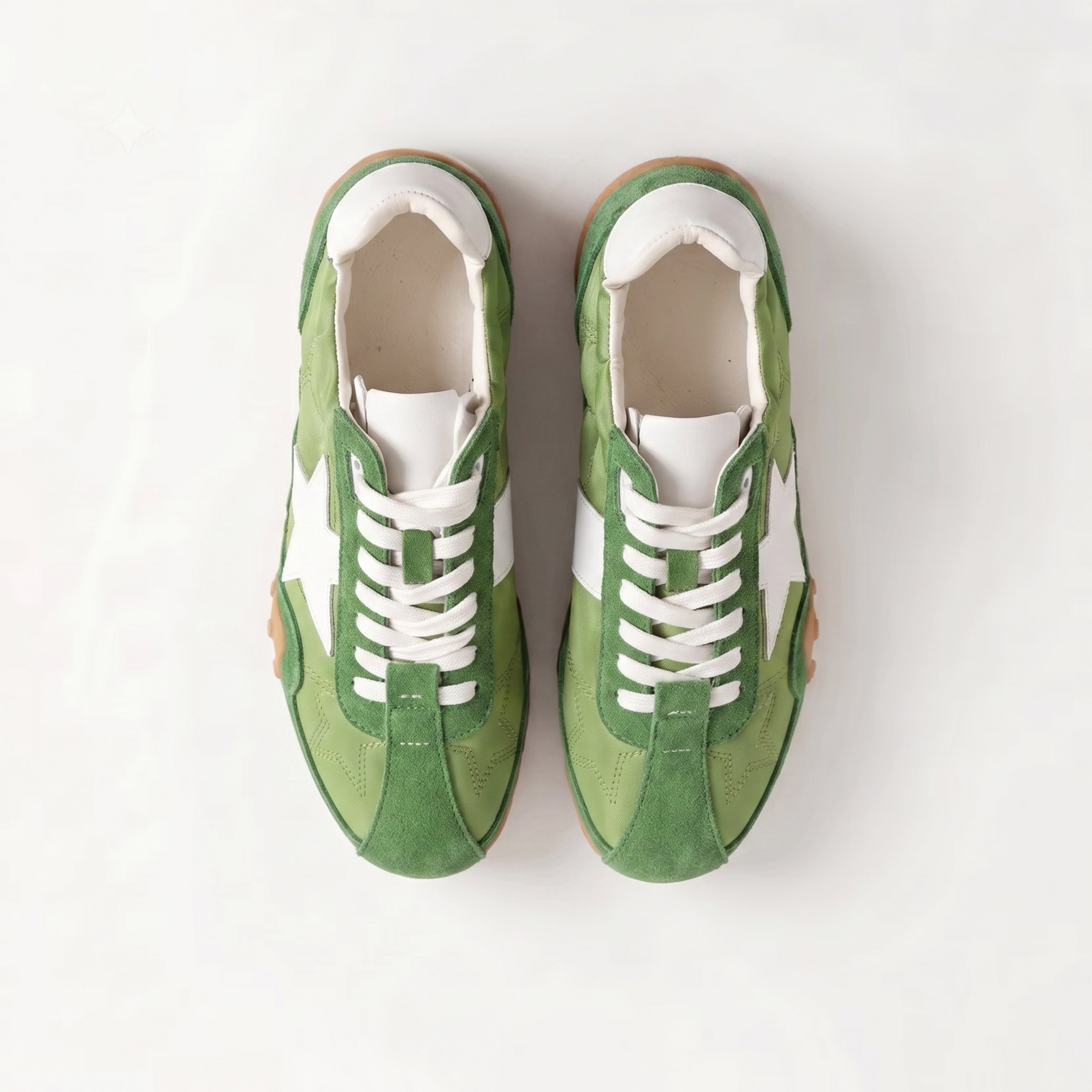 The Dual Stride Green Gazelle Sneakers
