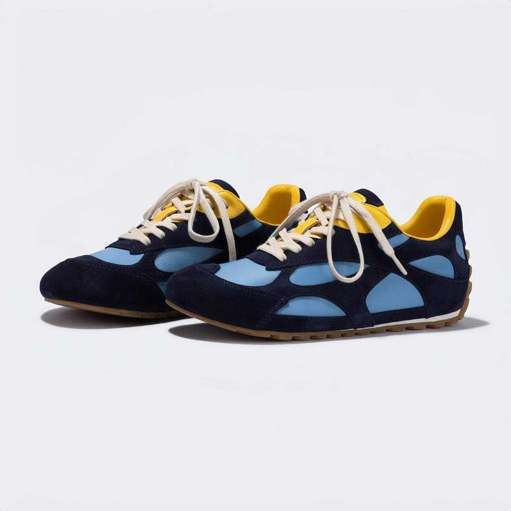 The Dual Stride Vintage Panelled Low-Top Casual Sneakers