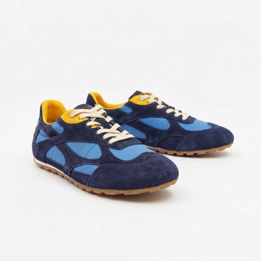 The Dual Stride Vintage Panelled Low-Top Casual Sneakers