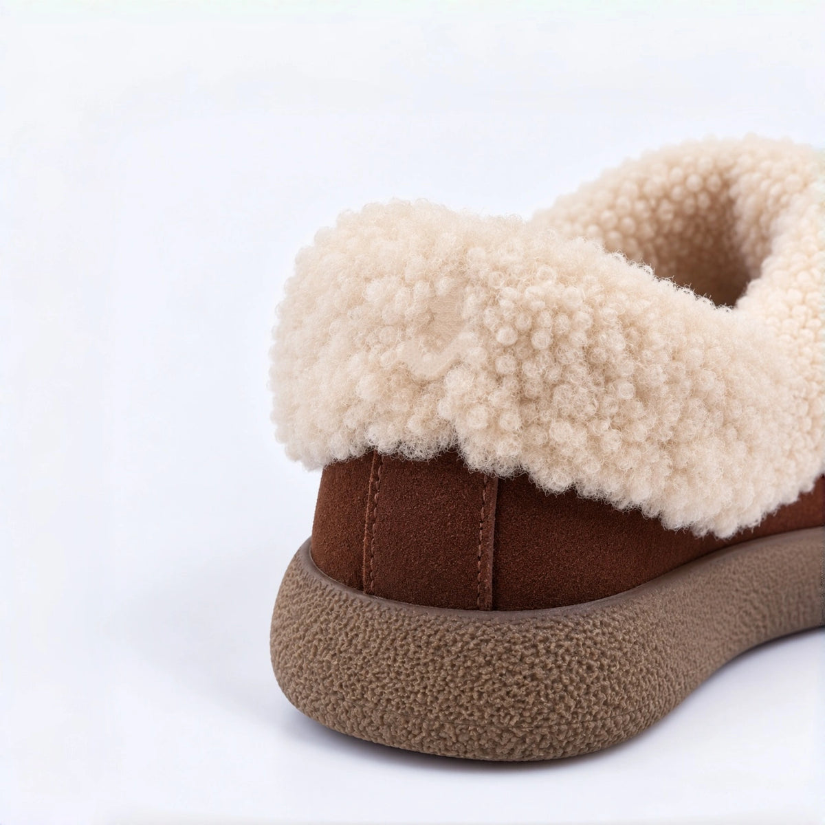 The Dual Stride Cozy Fleece Slip-On Shoes