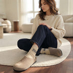 The Dual Stride Gray Suede Slip-On Mules