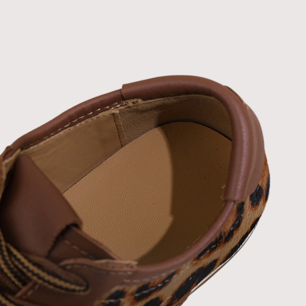 The Dual Stride Leopard Print Retro Casual Shoes