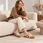 The Dual Stride Women's Cozy Suede Mule Sneakers