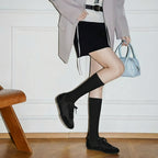 The Dual Stride Women‘s Black Light Flat Sneakers