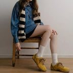The Dual Stride Women's Retro Bright Yellow Casual Sneakers